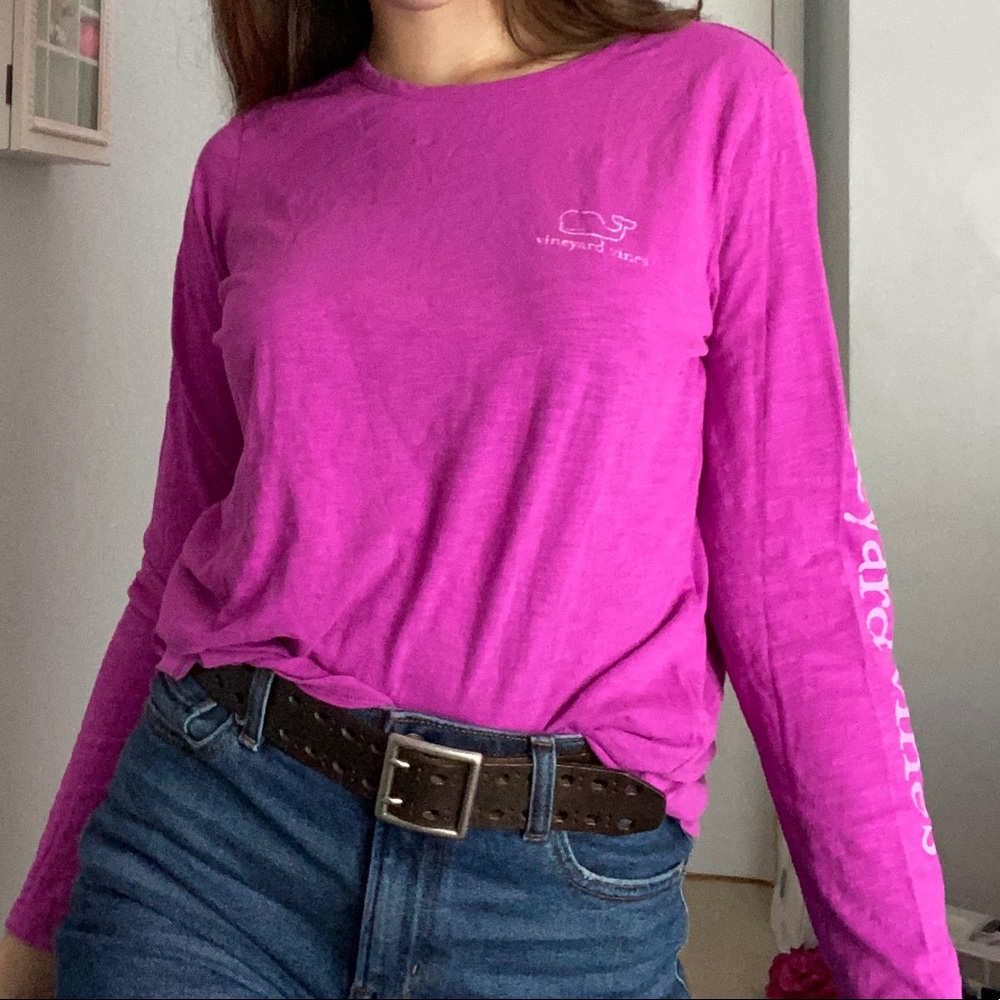 purple women’s vineyard vines shirt size S